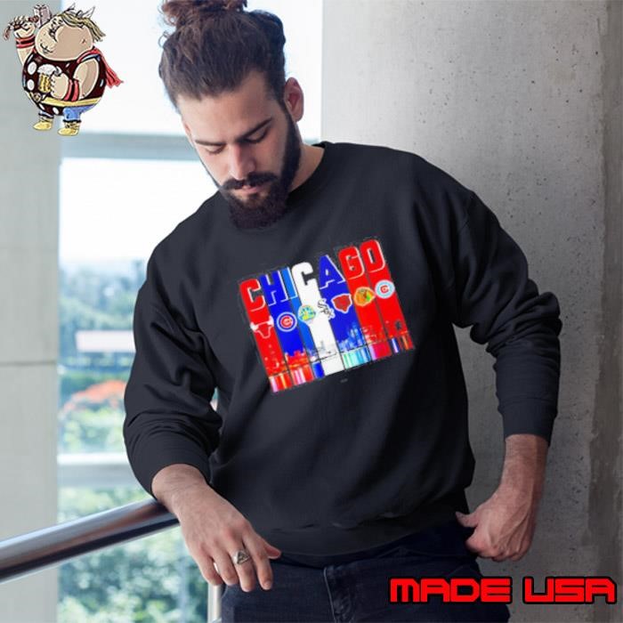 Chicago Cubs Chicago Bulls White Sox Proud City Of Champions Sweatshirt
