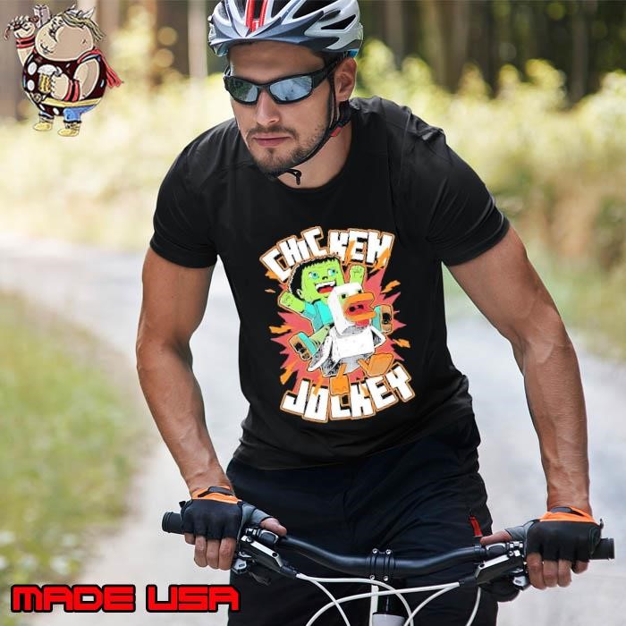 Chicken Jockey cartoon 2025 cute Unisex