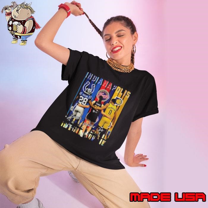 Clark Taylor Haliburton Indianapolis Sports Team players signature Ladies tee