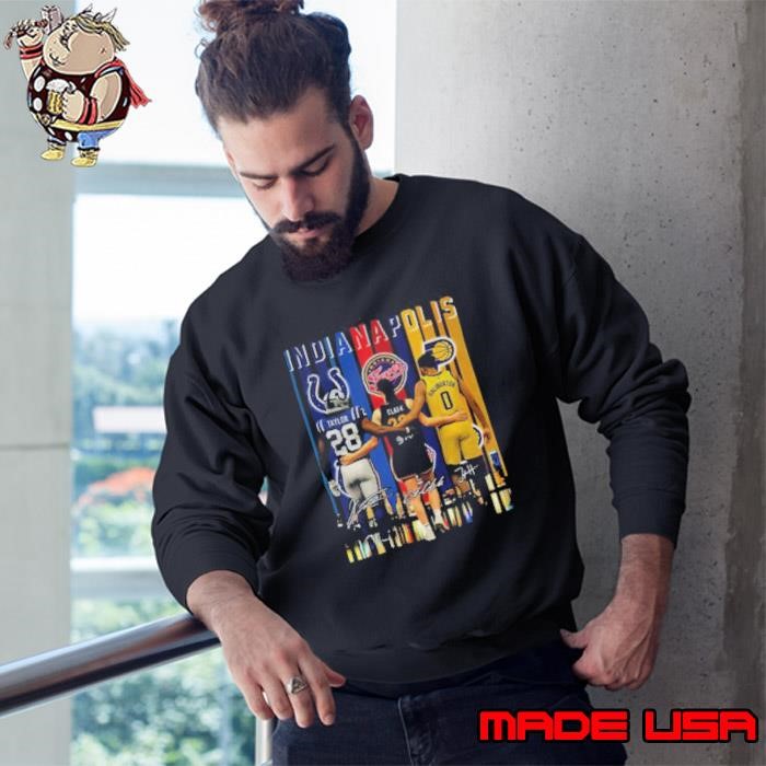 Clark Taylor Haliburton Indianapolis Sports Team players signature Sweatshirt