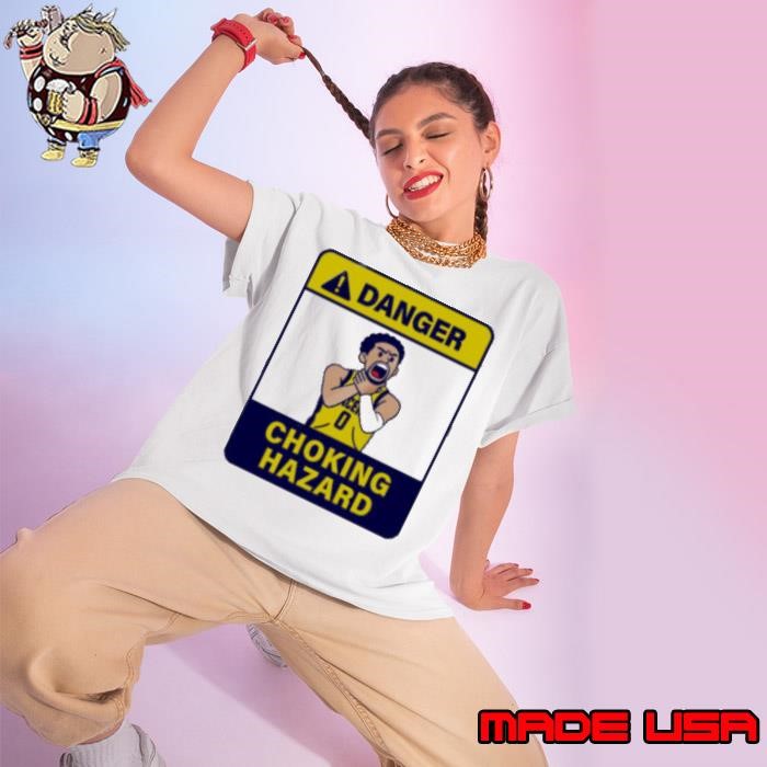 Danger Choking Hazard Tyrese Haliburton cartoon shirt