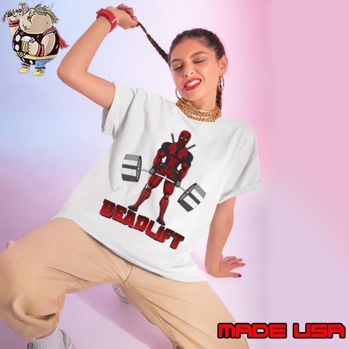 Deadpool Deadlift Weighting Ladies tee