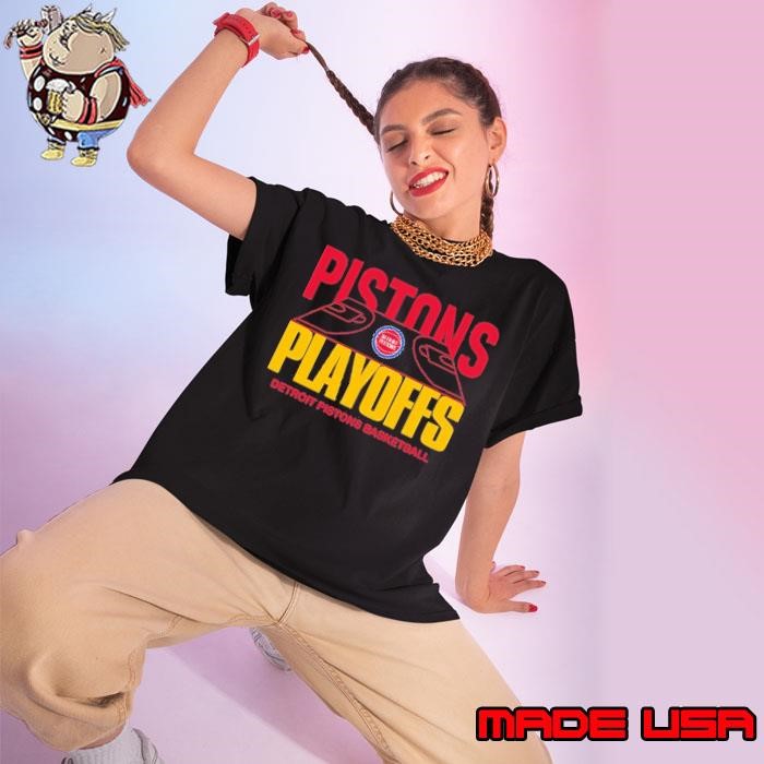 Detroit Pistons basketball court NBA playoffs Ladies tee