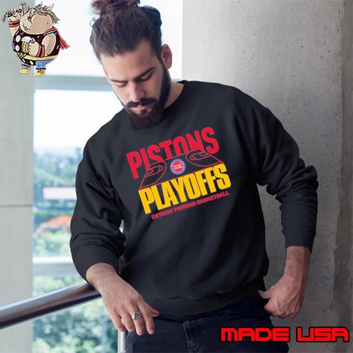Detroit Pistons basketball court NBA playoffs Sweatshirt