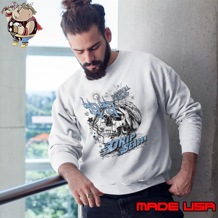 Dopeskill Brand Drip Season Skull Graphic Sweatshirt