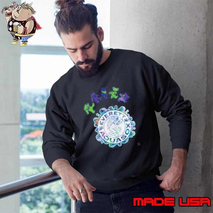Everett AquaSox Grateful Dead 60th Anniversary 2025 Baseball Sweatshirt