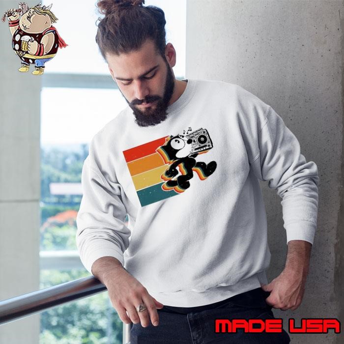 Felix the Cat with a boombox vintage shirt