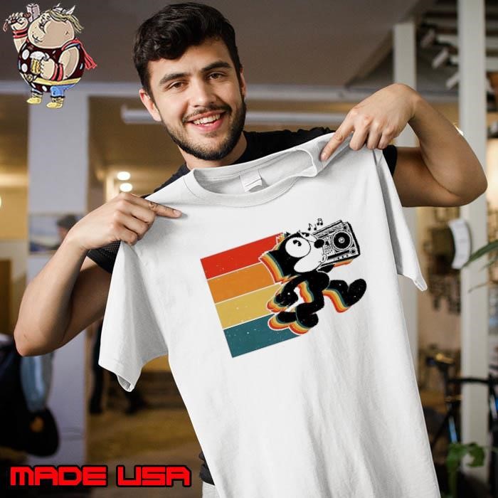 Felix the Cat with a boombox vintage Unisex