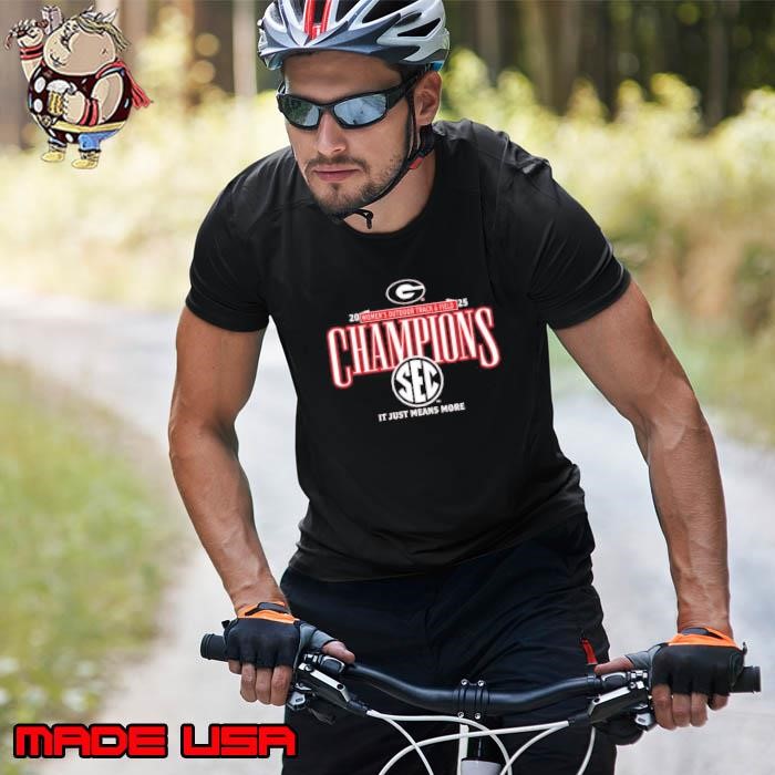 Georgia Bulldogs 2025 SEC women’s outdoor track and field Champions it just means more logo Unisex