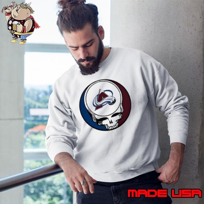 Grateful Dead with Colorado Avalanche NHL Hockey logo Sweatshirt