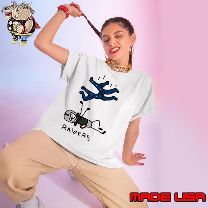 Indianapolis Colts beat Las Vegas Raiders mascot logo Ladies tee