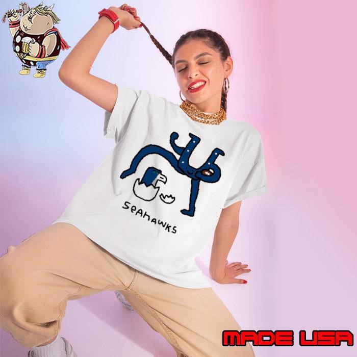 Indianapolis Colts beat Seattle Seahawks mascot logo Ladies tee