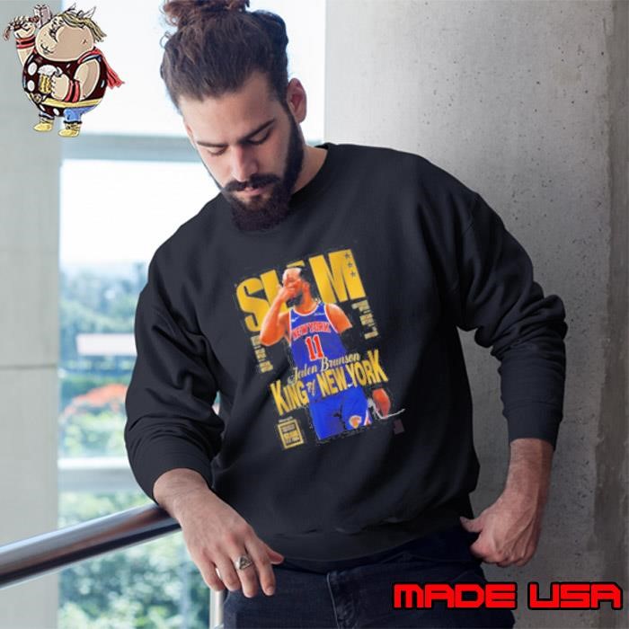 Jalen Brunson King Of New York Team NBA New York Knicks Covers Tee SLAM 256 Sweatshirt