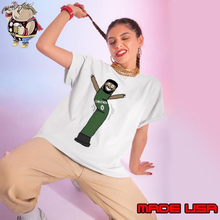 Jayson Tatum Inflate-Tum Boston Celtics Cartoon Ladies tee