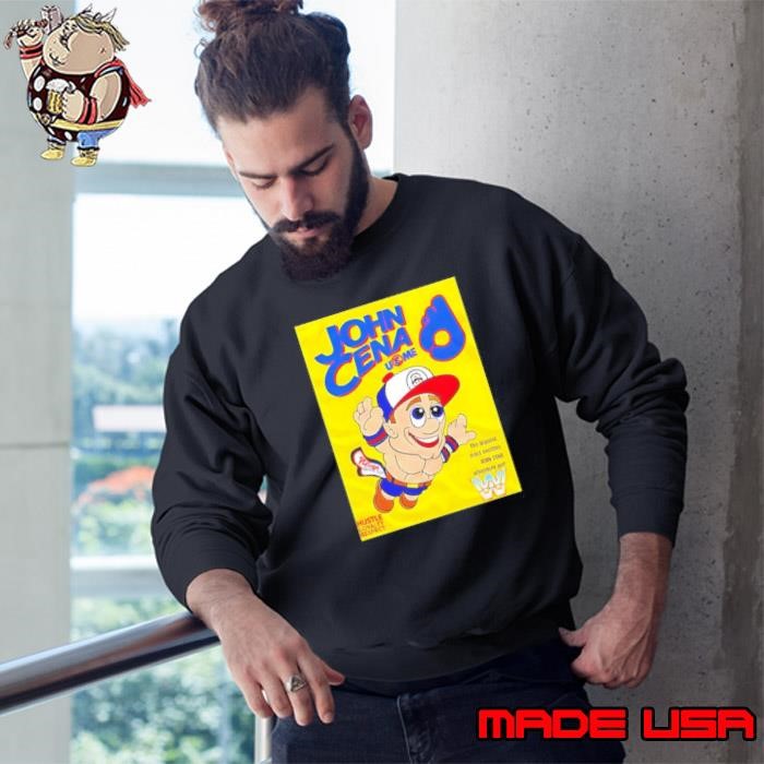 John Cena never give up WWE cartoon Sweatshirt