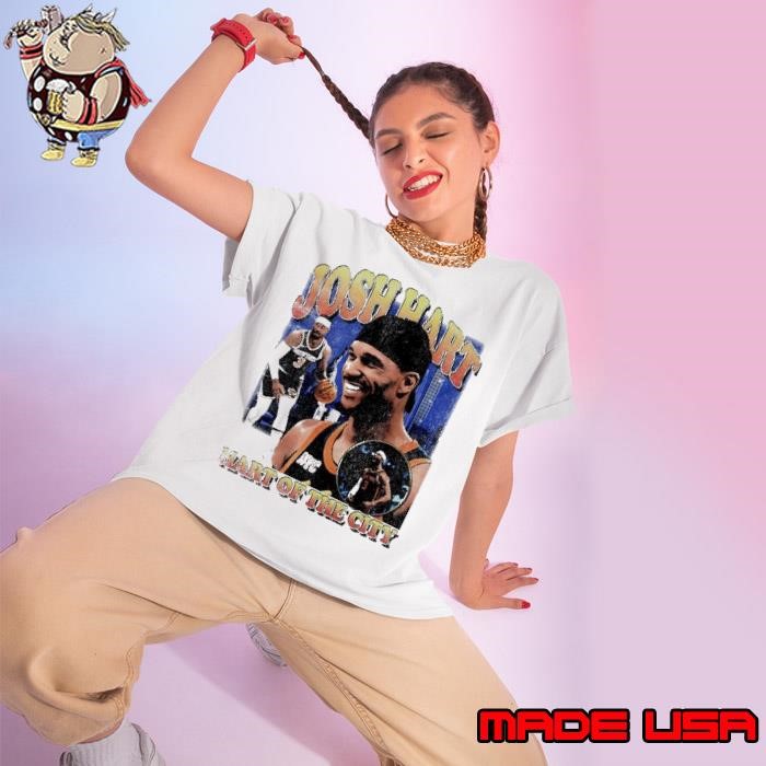 Josh Hart Hart of of the city New York Knicks graphic Ladies tee