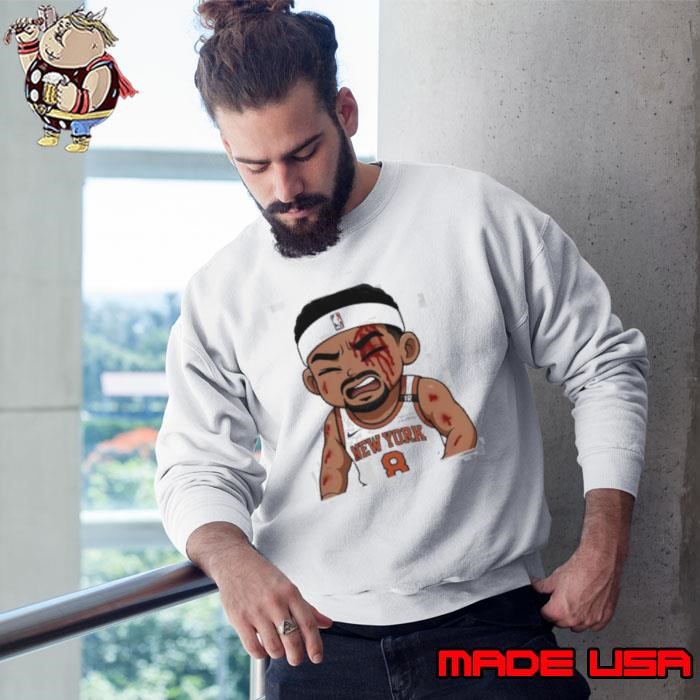 Josh Hart Knicks left bloodied after taking elbow to the face Celtics chibi Sweatshirt