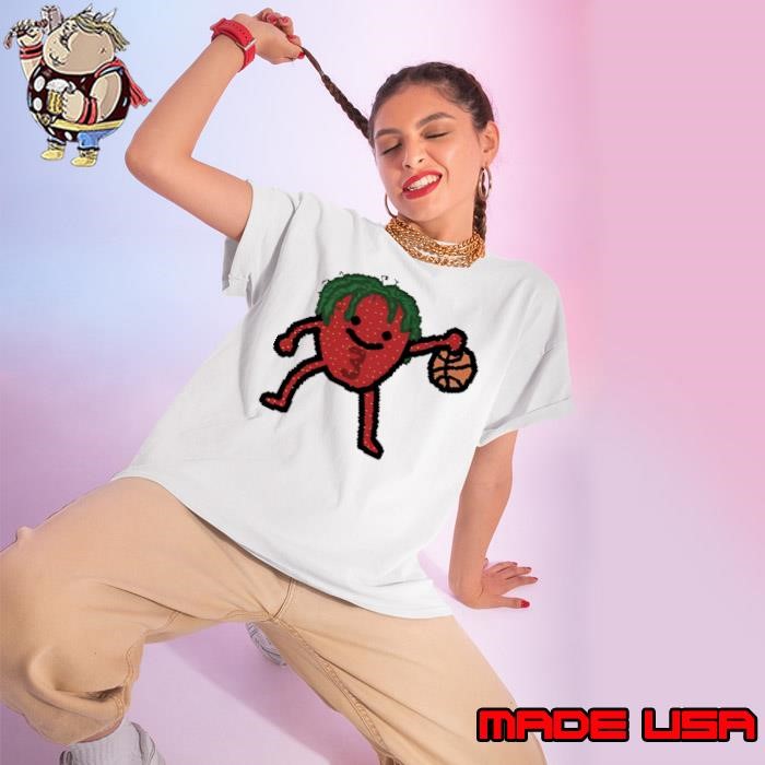 Julian Strawther Denver Nuggets basketball Julian Strawberry cartoon Ladies tee