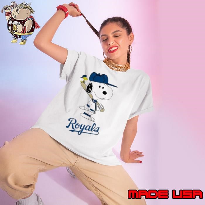Kansas City Royals Snoopy Baseball funny cartoon shirt