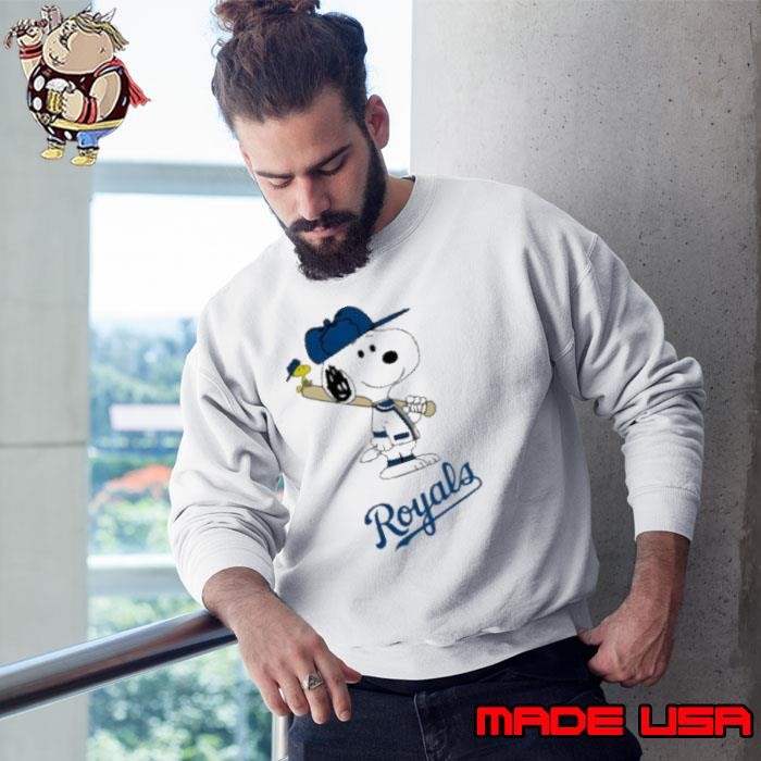 Kansas City Royals Snoopy Baseball funny cartoon Sweatshirt