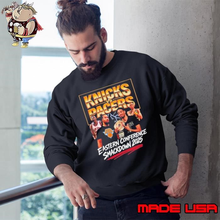 Knicks Vs Pacers Eastern Conference Smackdown 2025 Vintage Bootleg Sweatshirt