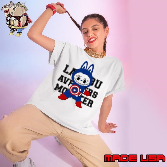 Labubu Avengers Labubu Captain America Ladies tee
