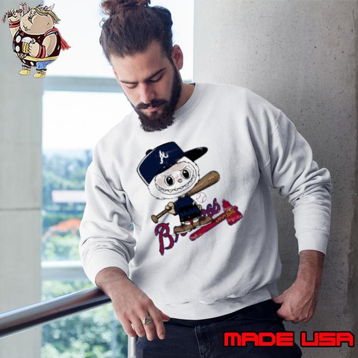 Labubu Charlie Brown Atlanta Braves Sweatshirt
