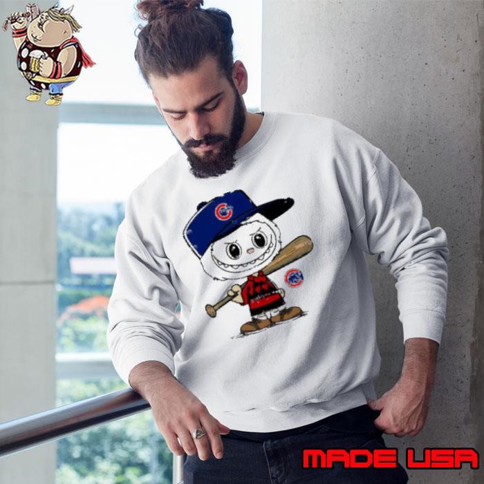 Labubu Charlie Brown Chicago Cubs Sweatshirt