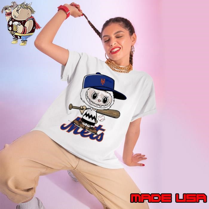 Labubu Charlie Brown New York Mets Ladies tee