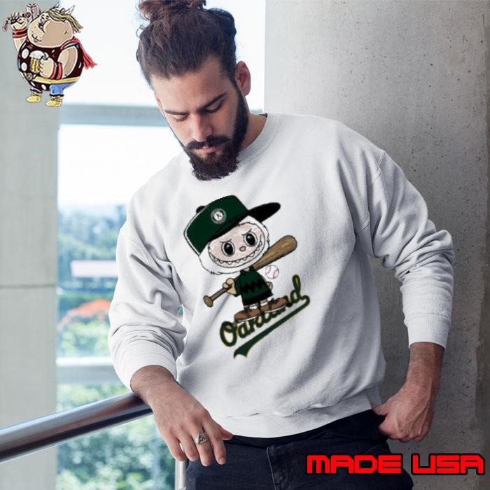 Labubu Charlie Brown Oakland Athletics Sweatshirt