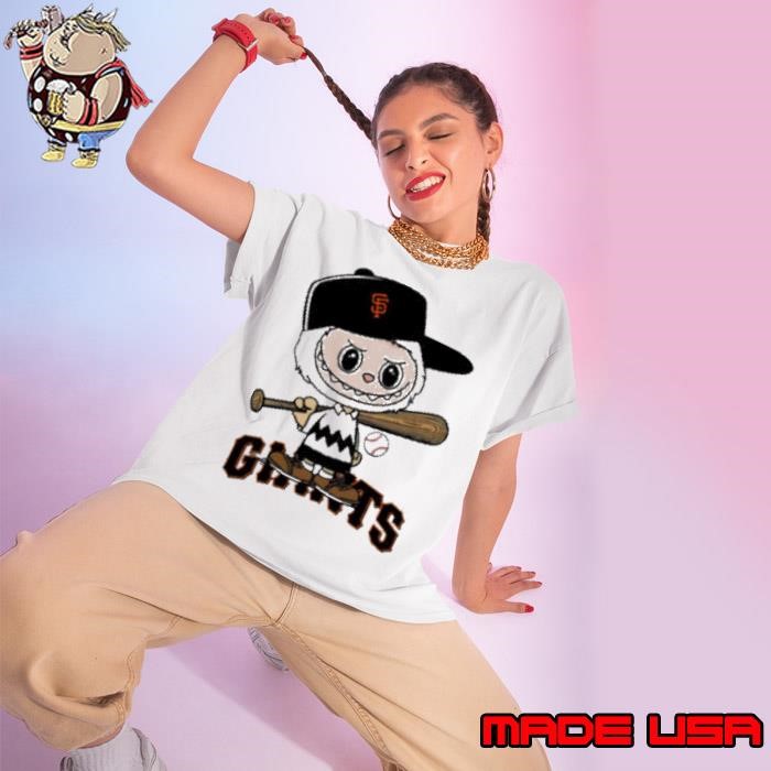 Labubu Charlie Brown San Francisco Giants Ladies tee