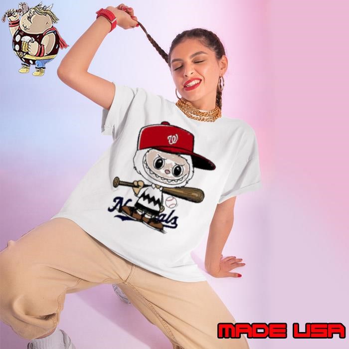 Labubu Charlie Brown Washington Nationals Ladies tee