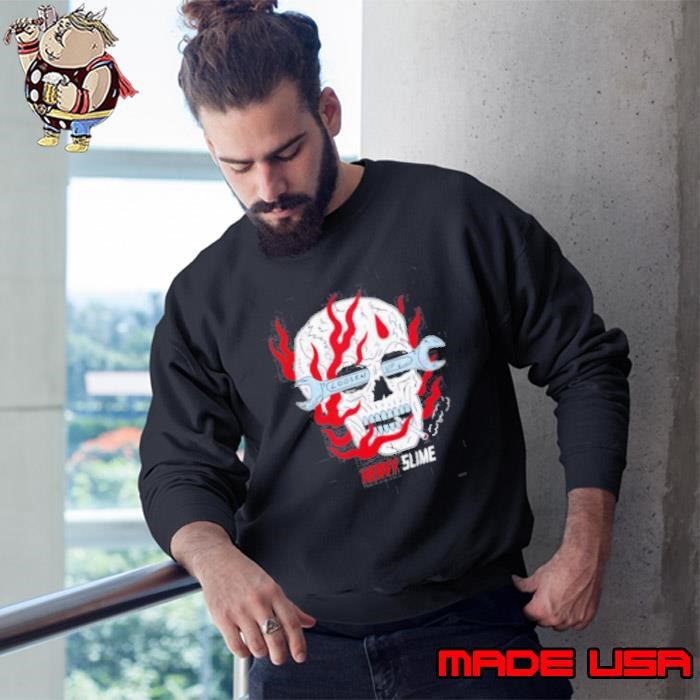 Loosen up heavy slime skull Sweatshirt