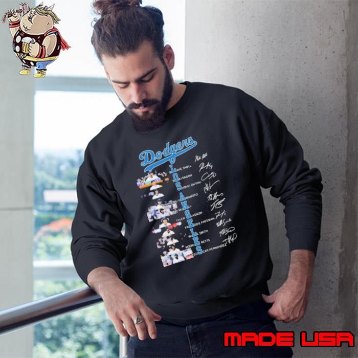 Los Angeles Dodgers Signature Thank You For The Memories Sweatshirt