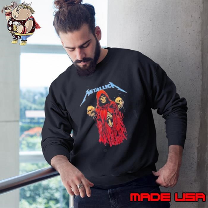Metallica M72 North American Tour 2025 Schedule Skeleton Witch I Am The Blood I Am Release Two Sided Sweatshirt
