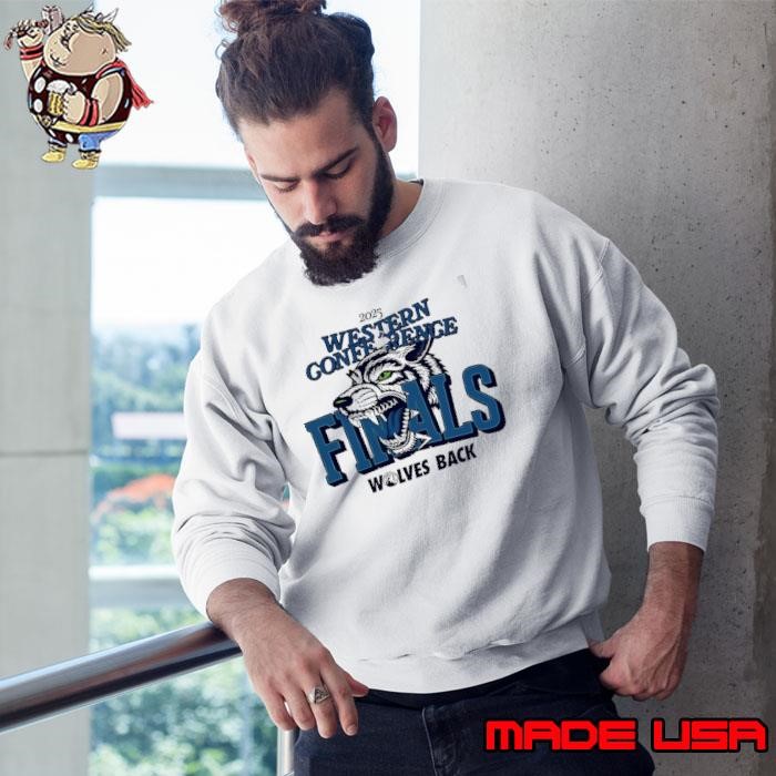 Minnesota Timberwolves 2025 Western Conference Finals Wolves back logo Sweatshirt