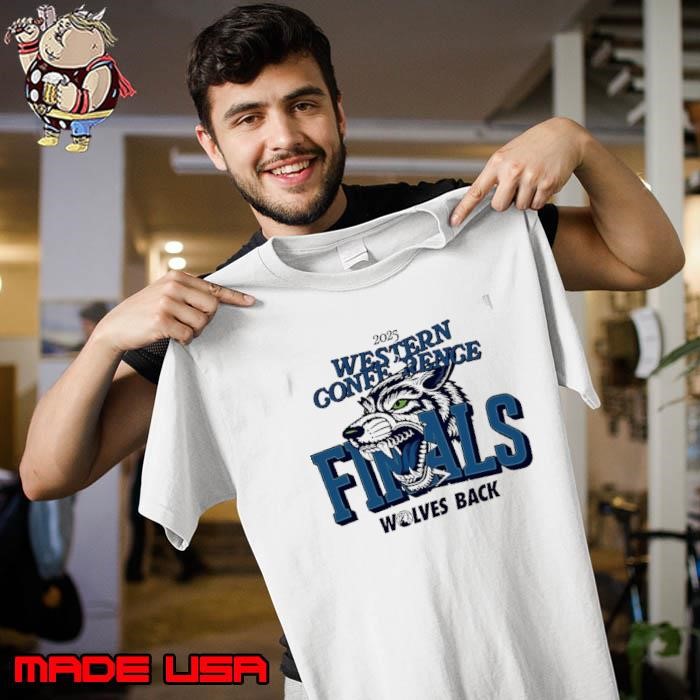 Minnesota Timberwolves 2025 Western Conference Finals Wolves back logo Unisex