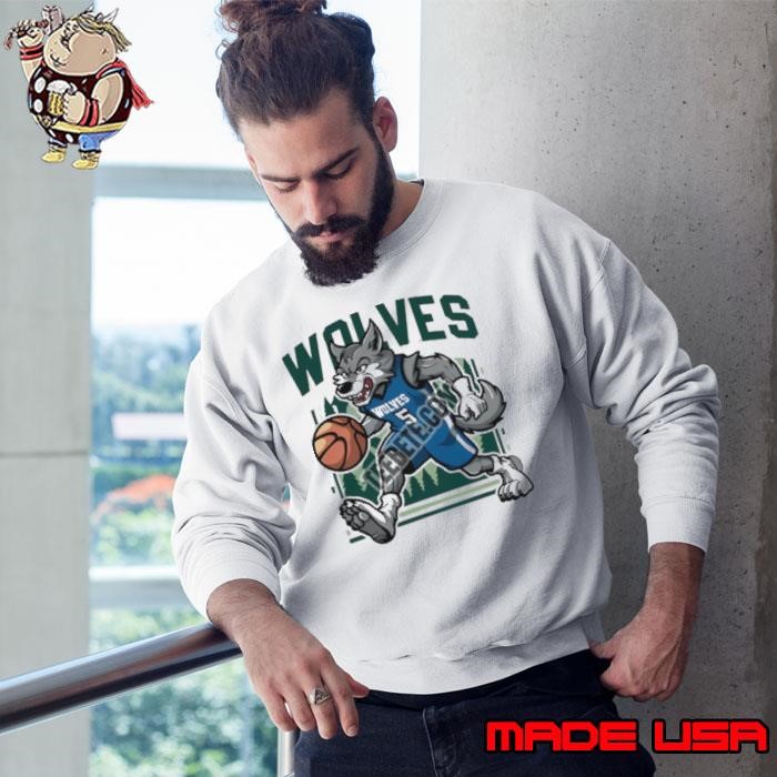 Minnesota Timberwolves Mascot Basketball Sweatshirt
