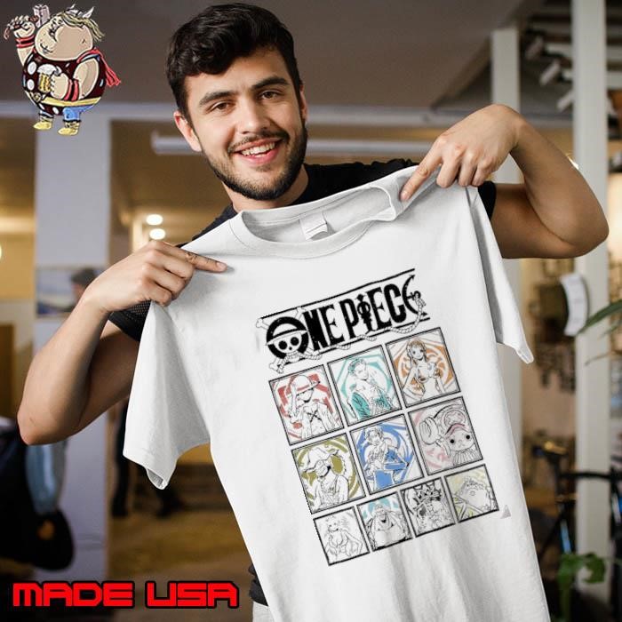 One Piece straw hat crew tonal grid girls characters Unisex