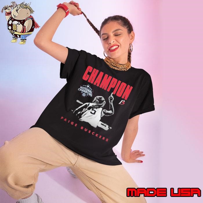 Paige Bueckers Merch UConn NCAA Women’s Basketball Paige Bueckers National Champion Ladies tee