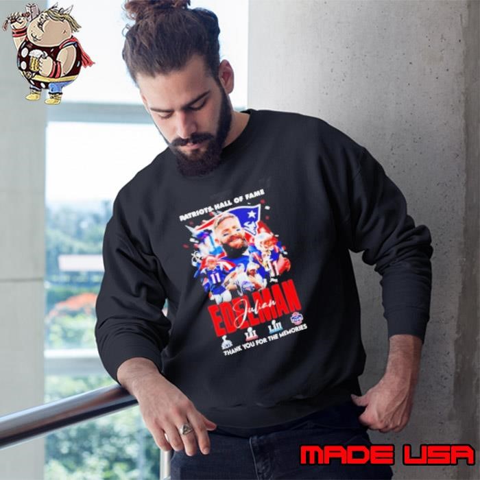 Patriots Hall of Fame Julian Edelman New England Patriots thank you for the memories Sweatshirt