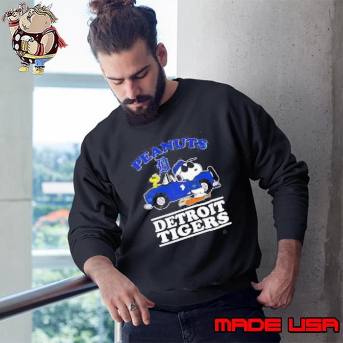 Peanuts Snoopy and Woodstock Detroit Tigers 2025 Sweatshirt