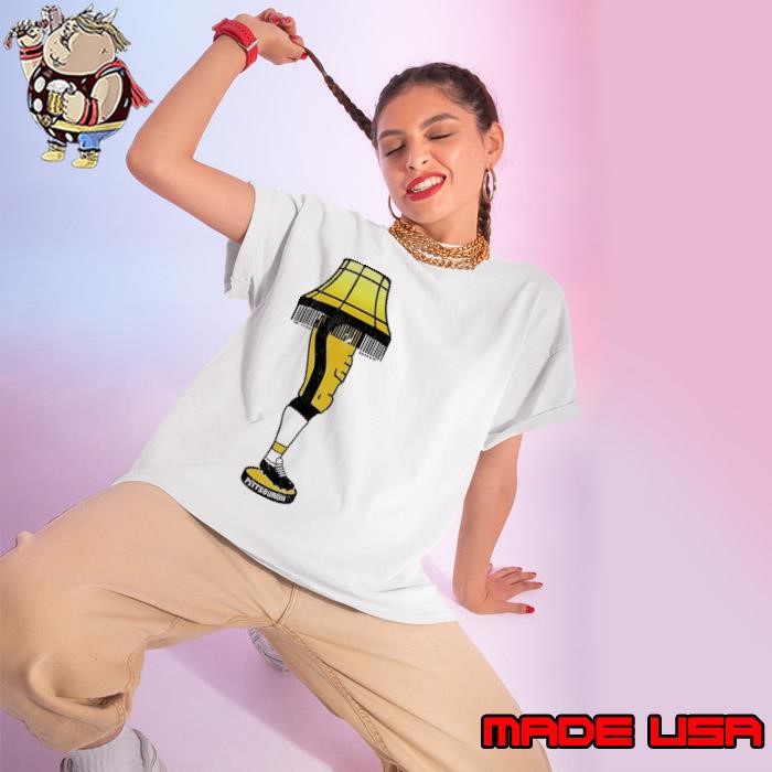 Pittsburgh football leg lamp Ladies tee
