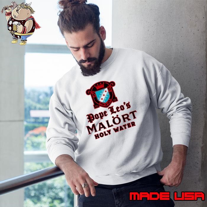 Pope Leo’s Malort Holy Water logo Sweatshirt