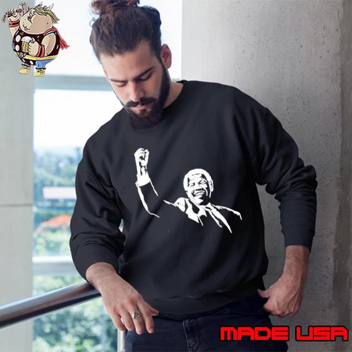 Rania Khalek Nelson Mandela Raise hand Sweatshirt