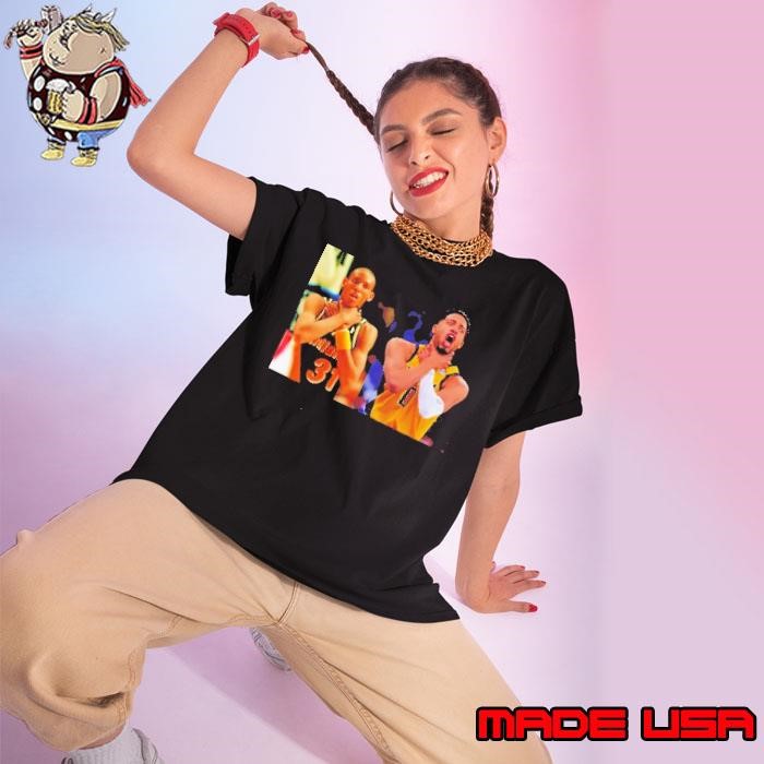 Reggie Miller and Tyrese Haliburton choke basketball Ladies tee