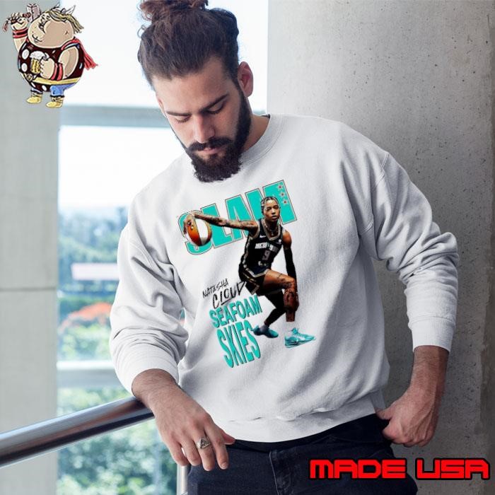 SLAM cover Natasha Cloud New York Liberty basketball Seafoam Skies Sweatshirt