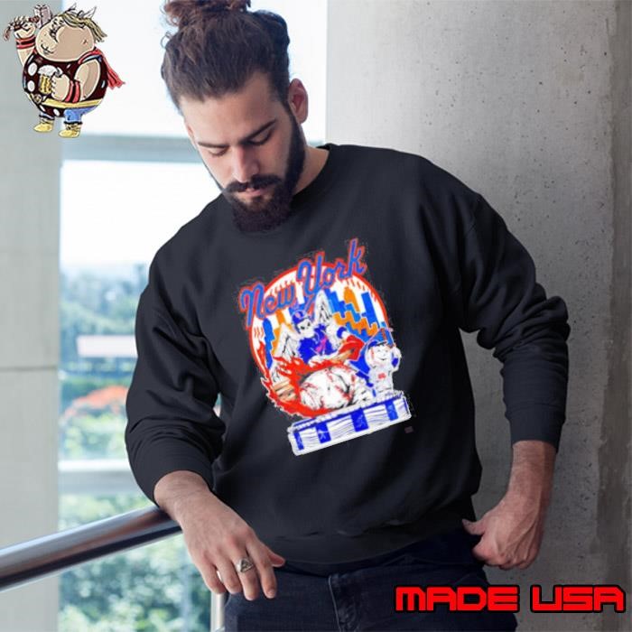 Skeleton New York Knicks baseball skyline Sweatshirt