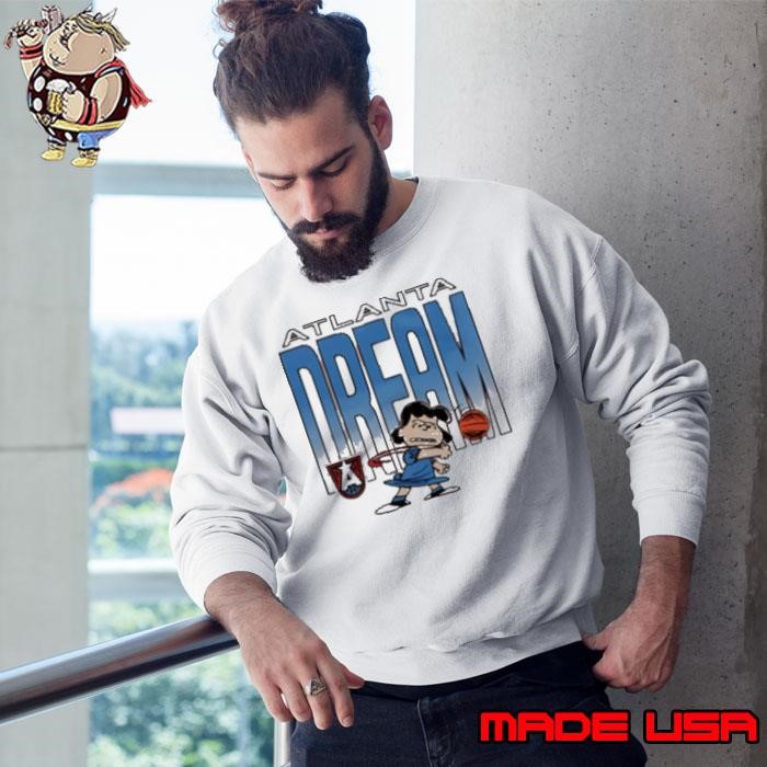 Snoopy Peanuts Lucy x Atlanta Dream basketball Sweatshirt