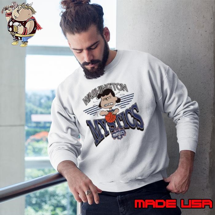 Snoopy Peanuts Lucy x Washington Mystics basketball Sweatshirt